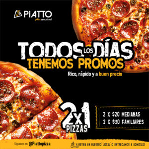 Todos los días 2 x $30